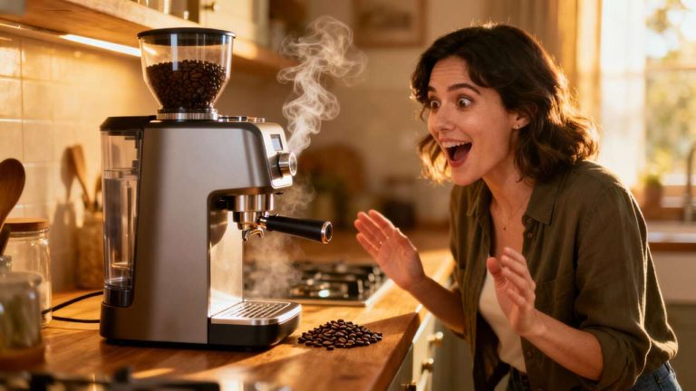 La macchina per il caffè in chicchi è un oggetto di design che profuma di casa